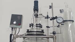 Lab1st 150L Jacketed Glass Evaporation Reactor Vessel Chemistry with Digital Display (customized)