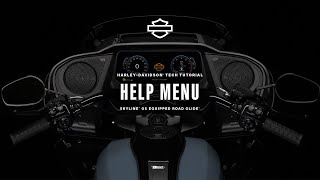 How to Access the Help Menu Using Skyline OS | 2024 Harley-Davidson Road Glide