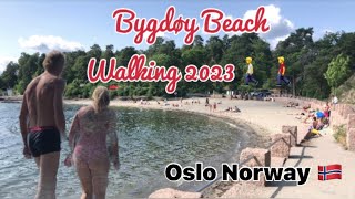 4K Beaches walking near oslo Norway | Beautiful Bygdøy Beach 🏝️🏖️ Oslo | Beachvibes