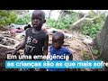 ciclone na África estamos correndo contra o relógio para levar ajuda às crianças e suas famílias.