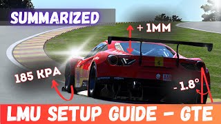 Create YOUR OWN SETUPS in Le Mans Ultimate! |  ► SIMPLIFIED ◄  | LMU Setup Guide