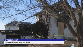 2 dead after house fire in Ottumwa, Iowa