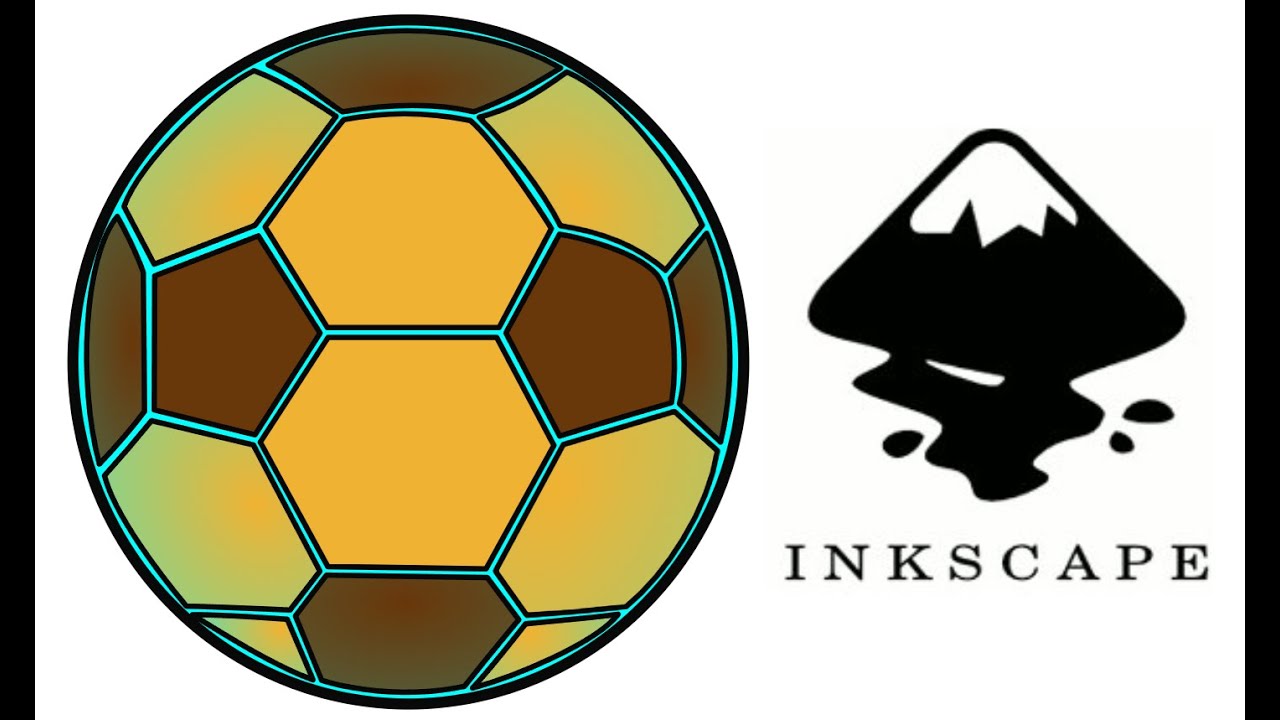 Soccer Ball Vector Inkscape Youtube