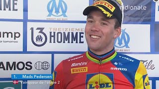 MADS PEDERSEN REACTS TO THE FINISH - STAGE 2 TOUR DE LA PROVANCE