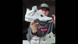 Air Jordan 4 x Nike sb gray white shoes $160