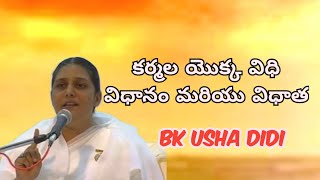 కర్మల యొక్క విధి విధానం మరియు విధాత - Bk Usha Didi