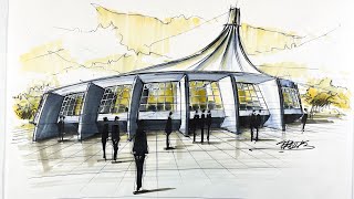 architecture sketch / pavillion 3