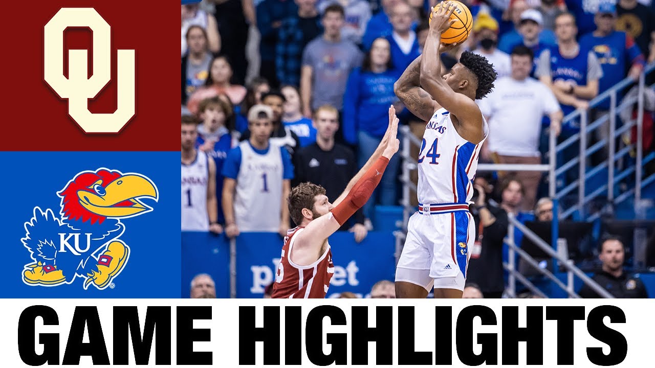 Oklahoma Vs #2 Kansas | 2023 College Basketball Highlights - Win Big Sports