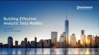 Building Effective Analytic Data Models