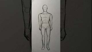 How to draw male body✨ #drawing #tutorial #howtodraw #body #shorts #art