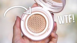 HONEYCOMB FOUNDATION!? TESTING WEIRD MAKEUP PRODUCTS!