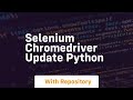 selenium chromedriver update python