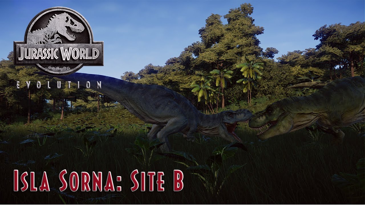 Jurassic World Evolution | Isla Sorna Site B | Sandbox Mode - YouTube