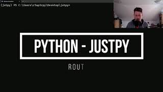 Python - JustPy - Routing