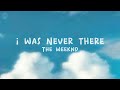 The Weeknd - I Was Never There (Lyrics)