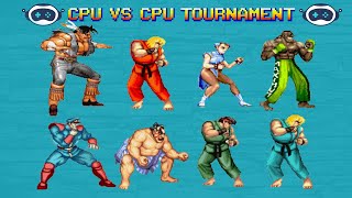 STREET FIGHTER 2 - THE NEW CHALLENGERS (MUGEN) - CPU Vs CPU TOURNAMENT BATTLE