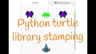 Python Tutorial | Python turtle library stamping icons | Python for beginners