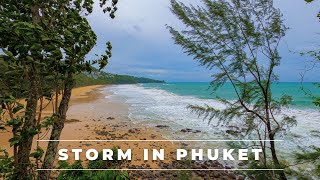 [4K] Storm in Phuket @Pullman Naithon 2020 - ภูเก็ตหน้าฝน เจอพายุเต็มๆที่หาดในทอน