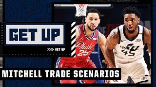 Hypothetical Donovan Mitchell trades involving Kevin Durant, Ben Simmons & Deandre Ayton 👀 | Get Up