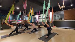 플라잉 요가 60분 수업 #플라잉요가 #플라잉초급 #플라잉스트레칭 #aerialyoga #aerial #yoga #yogalife #요가원