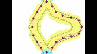 Swarmanoid robots find shortest path over double bridge