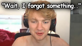 When Tommy Forgets to Wear a Shirt