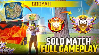 Solo Match Full Gameplay 🔥| Solo Rank Push Tips And Tricks