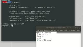A explanation of a reread command of gnuplot.