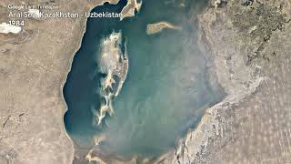 Aral Sea, Kazakhstan - Uzbekistan - Earth Timelapse