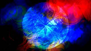 Red and Blue Floating Magical Orb Illuminates Dark Room Wallpaper 4K DJ Free Visuals Loop Background