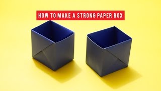 How to make a strong box from paper | Origami