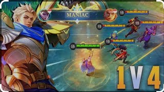 Intense fight  alucard  vs all enemies let's see who will  win the match 👍👍#mlbb #alucard