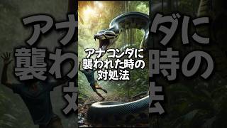 アナコンダに襲われた時の対処法 #動物    #アナコンダ