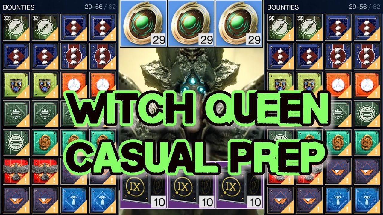 WITCH QUEEN PREP - Casual Edition - BOUNTIES/MATERIALS/Paraversal Haul ...