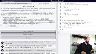 freeCodeCamp Record Collection Challenge JavaScript