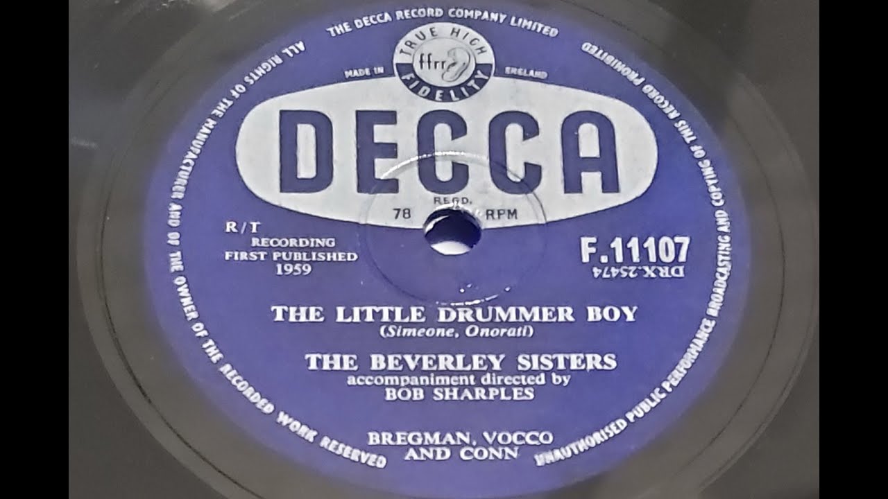 The Beverley Sisters 'The Little Drummer Boy'195978 Rpm - YouTube