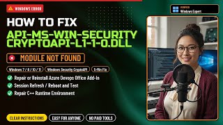 Fix api-ms-win-security-cryptoapi Missing!