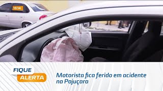 Motorista fica ferido em acidente na Pajuçara