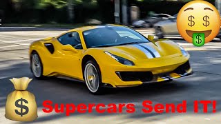 RICH SUPERCAR Owners SEND IT Leaving FANCY FERRARI SHOW!