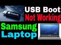 Samsung Laptop USB Boot Not Working