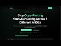 I Built This to Stop Copy-Pasting MCP Configs (Free & Open Source)