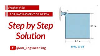Problem 17–58 | Initial Angular Acceleration & Pin Reactions | Chapter 17 Dynamics