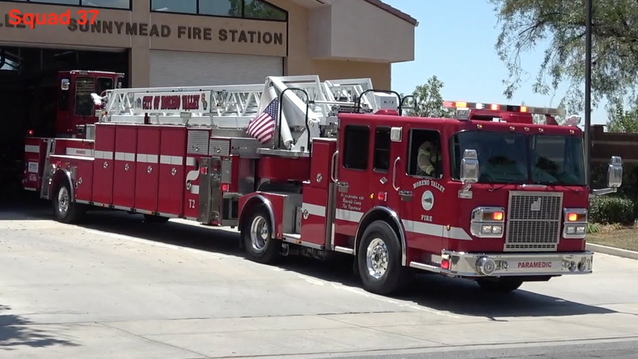 Riverside County Fire Responding (x3) - YouTube