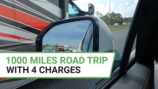 1,000 Mile Electric Vehicle Road Trip  (4 Charge Stops) Rivian R1T Truck EV #Rivian