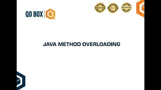 Java Method Overloading | QO-BOX