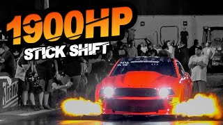 1900HP Stick Shift Mustang - WORLDS FIRST 6-Second Manual Domestic! (Factory Ford Block)