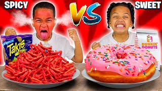 SWEET VS SPICY FOOD CHALLENGE 🌶️
