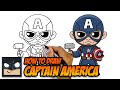 How To Draw Captain America | With Shield and Mjolnir