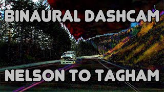 From Nelson to Tagham Shell in 3 Minutes Dash Cam Road Trip - 2 5Hz Deep Delta Binaural Encoded