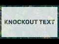 Knockout Text Effect in CSS | Cutout Text Effect | Clip Text Effect | Pure HTML & CSS